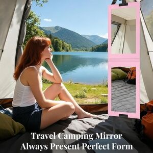 NEW! Portable Full Length Folding Travel Mirror